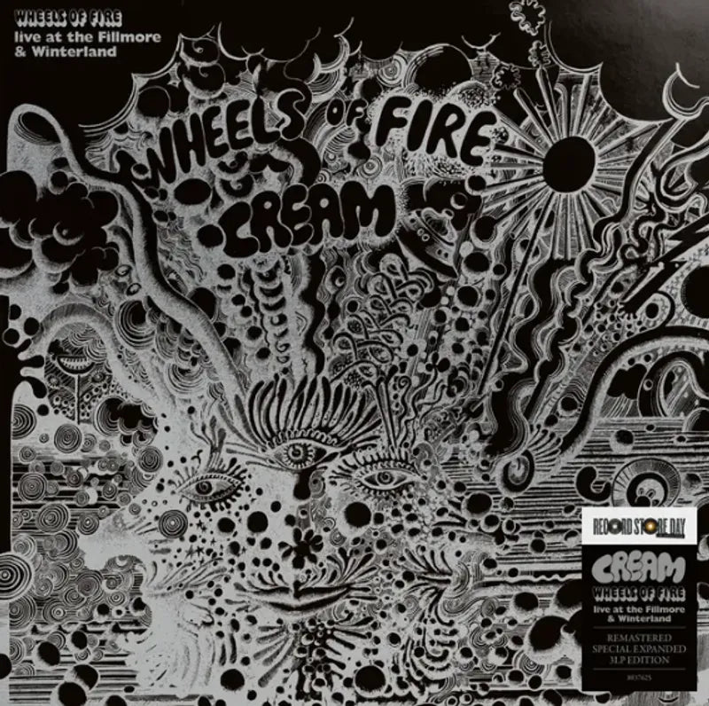 Cream - Wheels Of Fire: Live At The Fillmore Auditorium & Winterland Ballroom 3LP