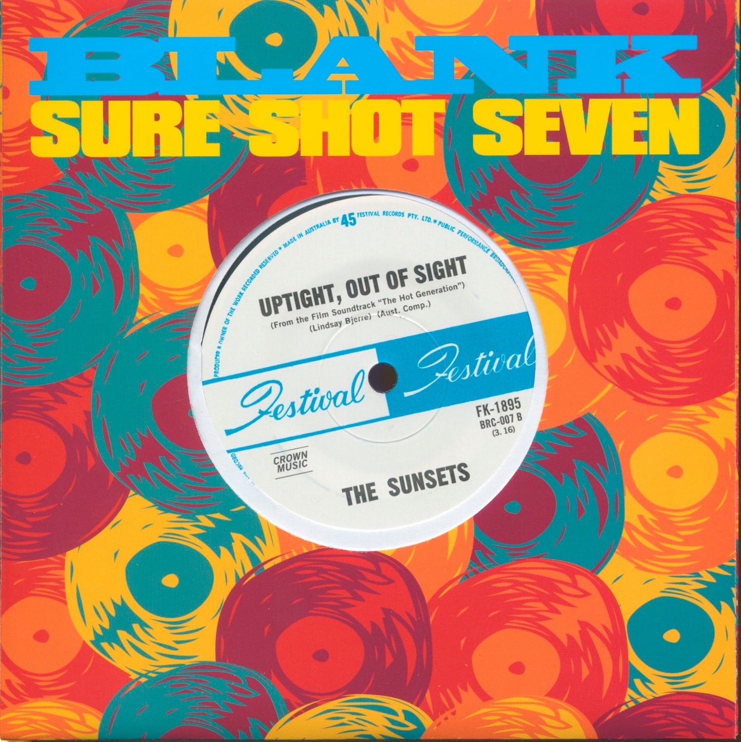 The Sunsets - ANIMAL / UPTIGHT, OUT OF SIGHT 7"