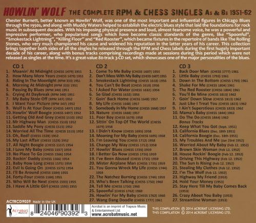 Howlin' Wolf – Complete RPM & Chess Singles: As & BS 1951-62 3CD