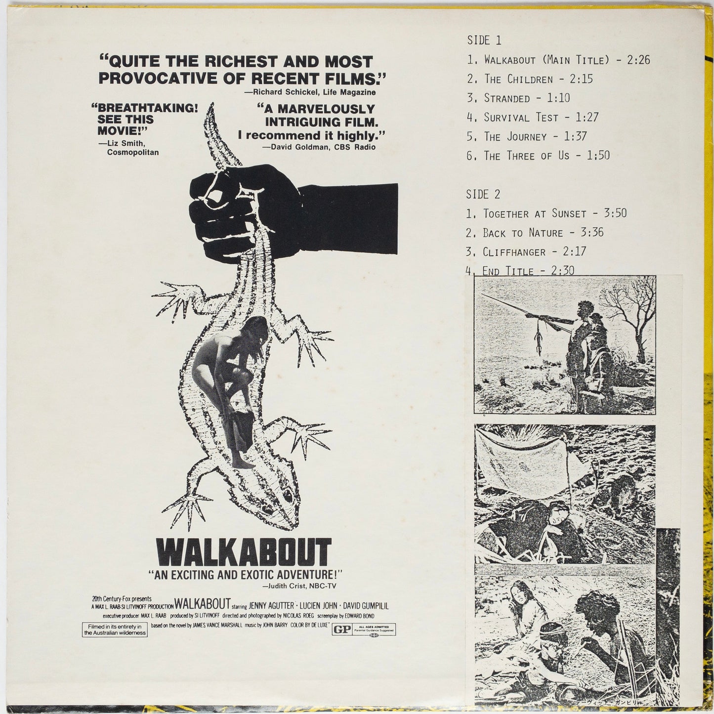 John Barry – Walkabout (Original Soundtrack Recording) LP