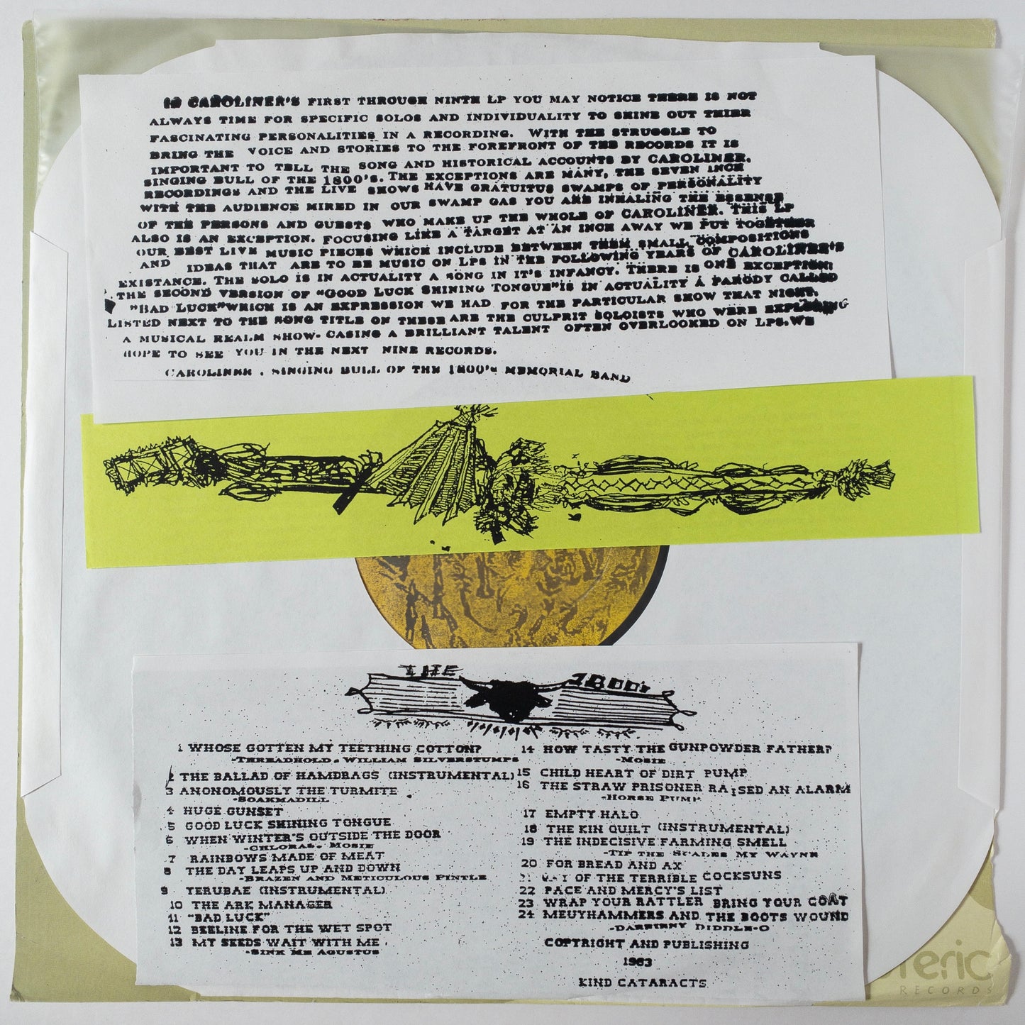 Caroliner – Our American Heritage - Volume One LP