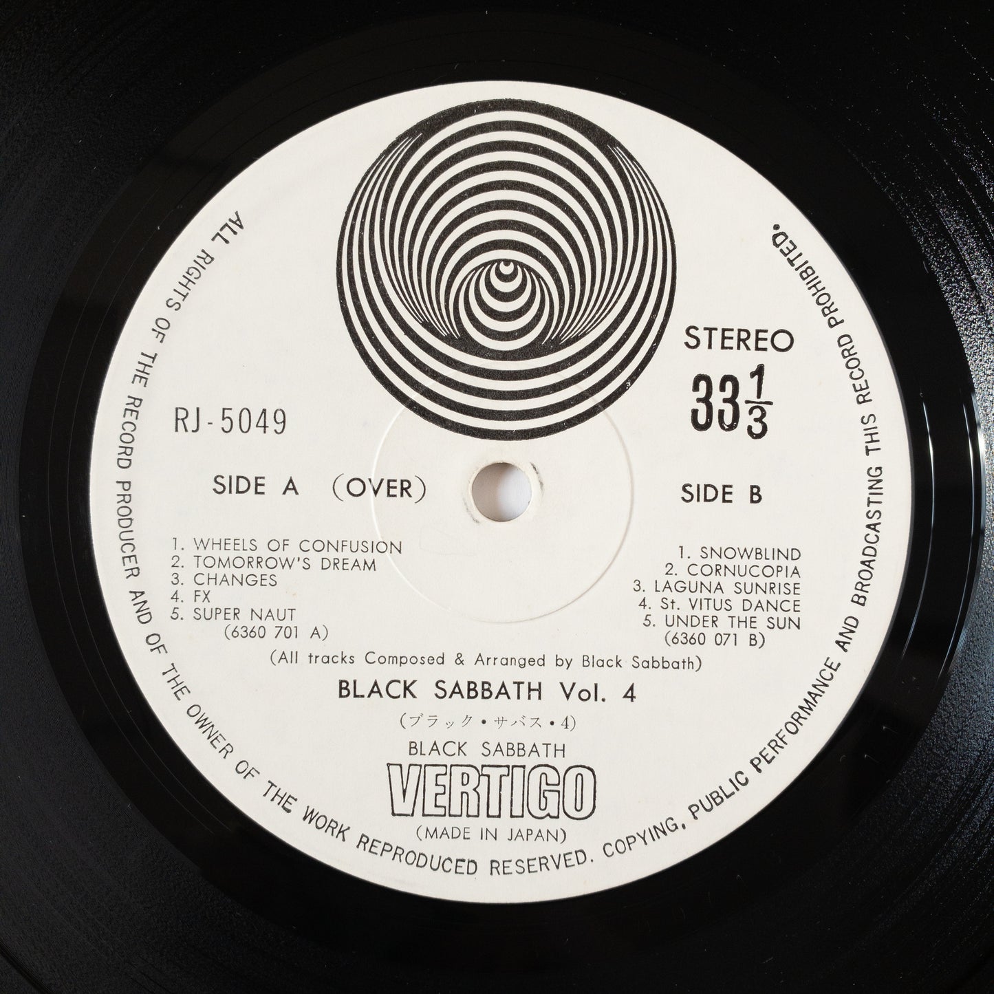Black Sabbath – Vol 4 LP
