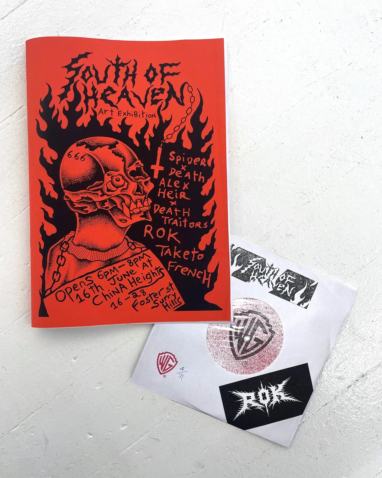 'South of Heaven' exhibition publication & ROK (Sadistik Exekution) 7"