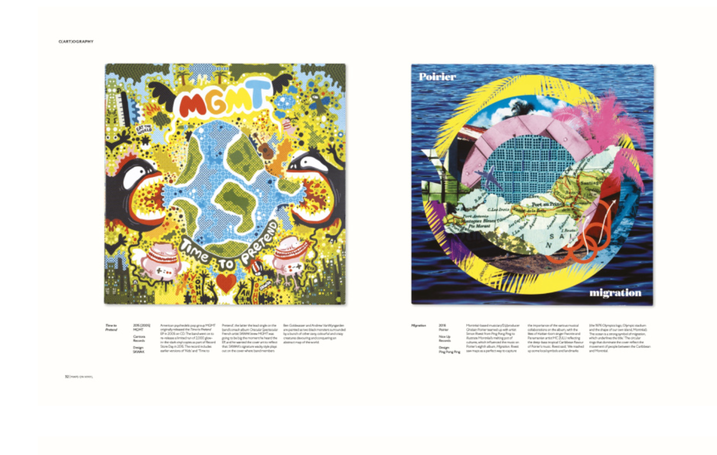 Damien Saunder - Maps on Vinyl: An Atlas of Album Cover Maps (Book)