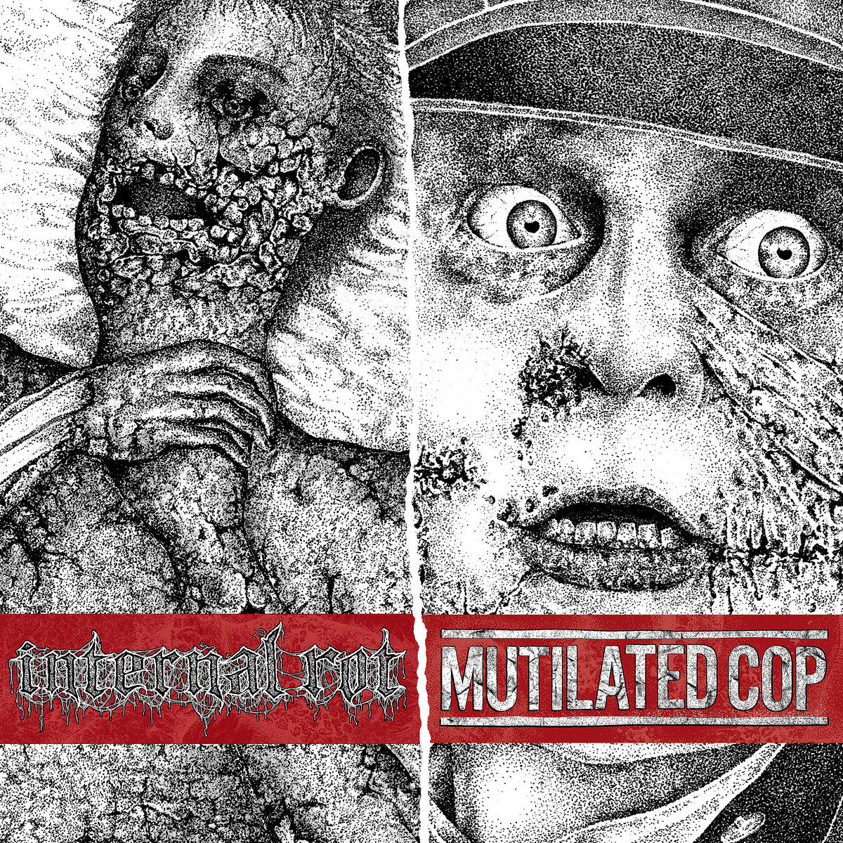Internal Rot / Mutilated Cop - Split EP 7"