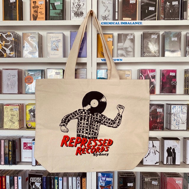 White Repressed Tote Bag