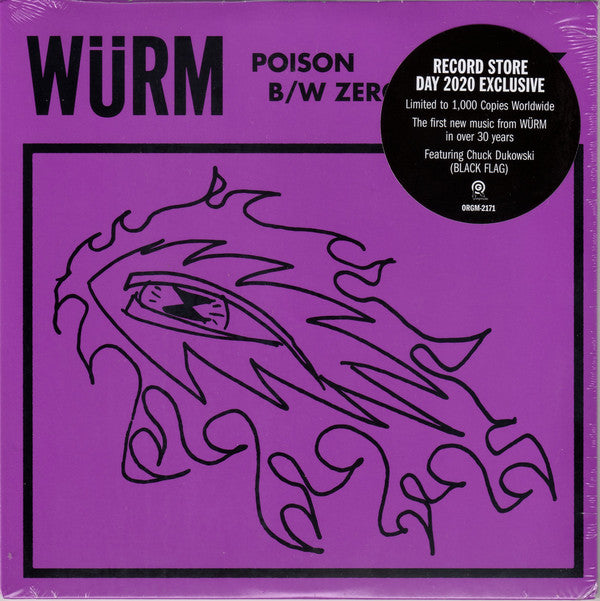 Wurm - Poison / Zero Sum 7" (Rsd 2020)