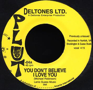 Deltones Ltd. - You Don't Believe I Love You 7"