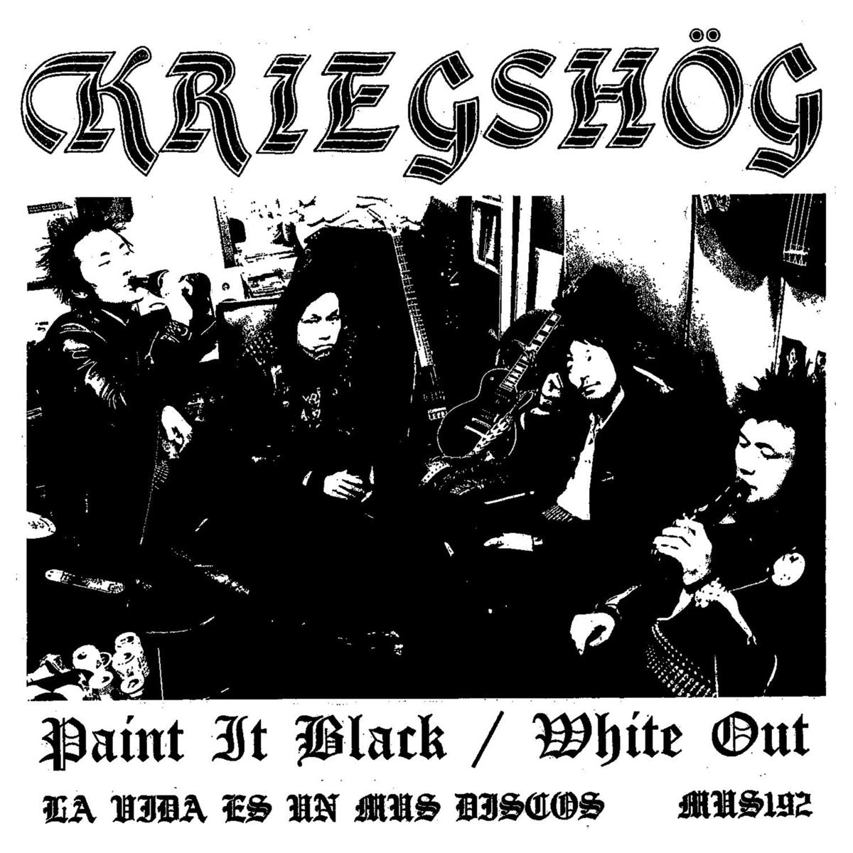 Kriegshog - Paint It Black / White Out 7"