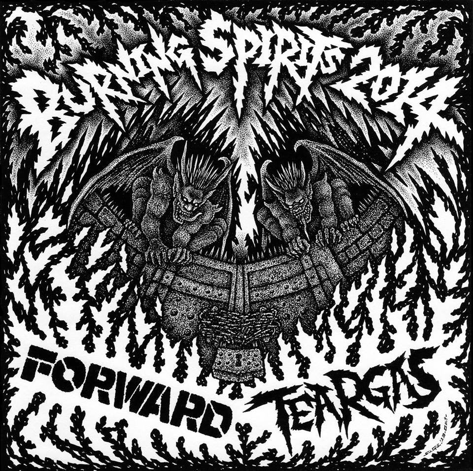 Forward / Teargas - Burning Spirits 2014 Split 7"