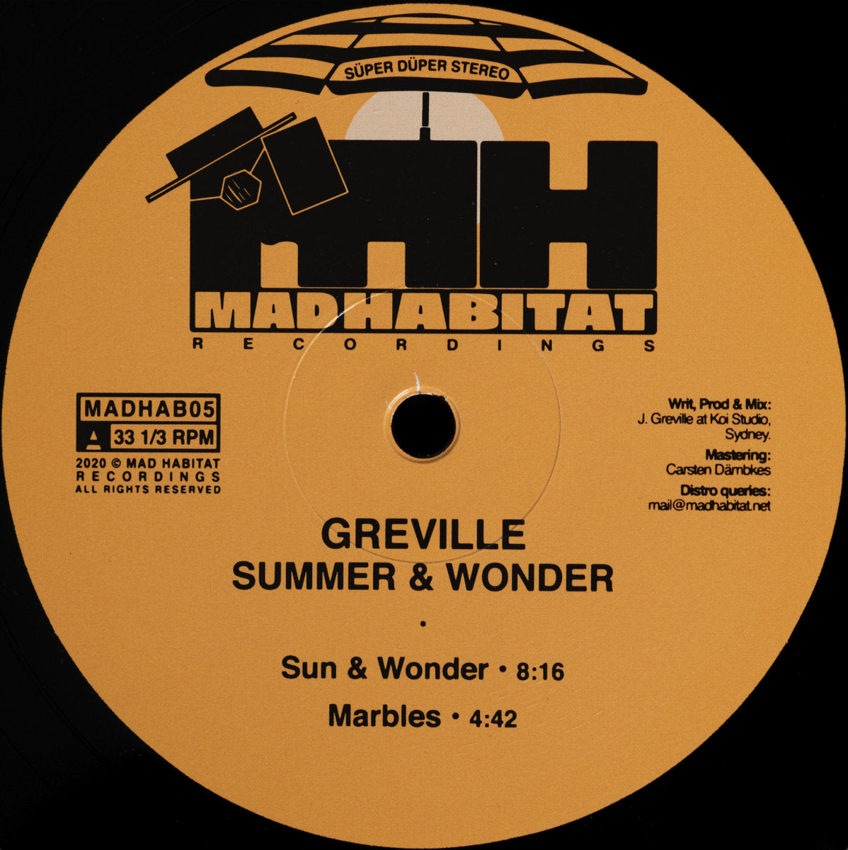Greville - Summer & Wonder 12"
