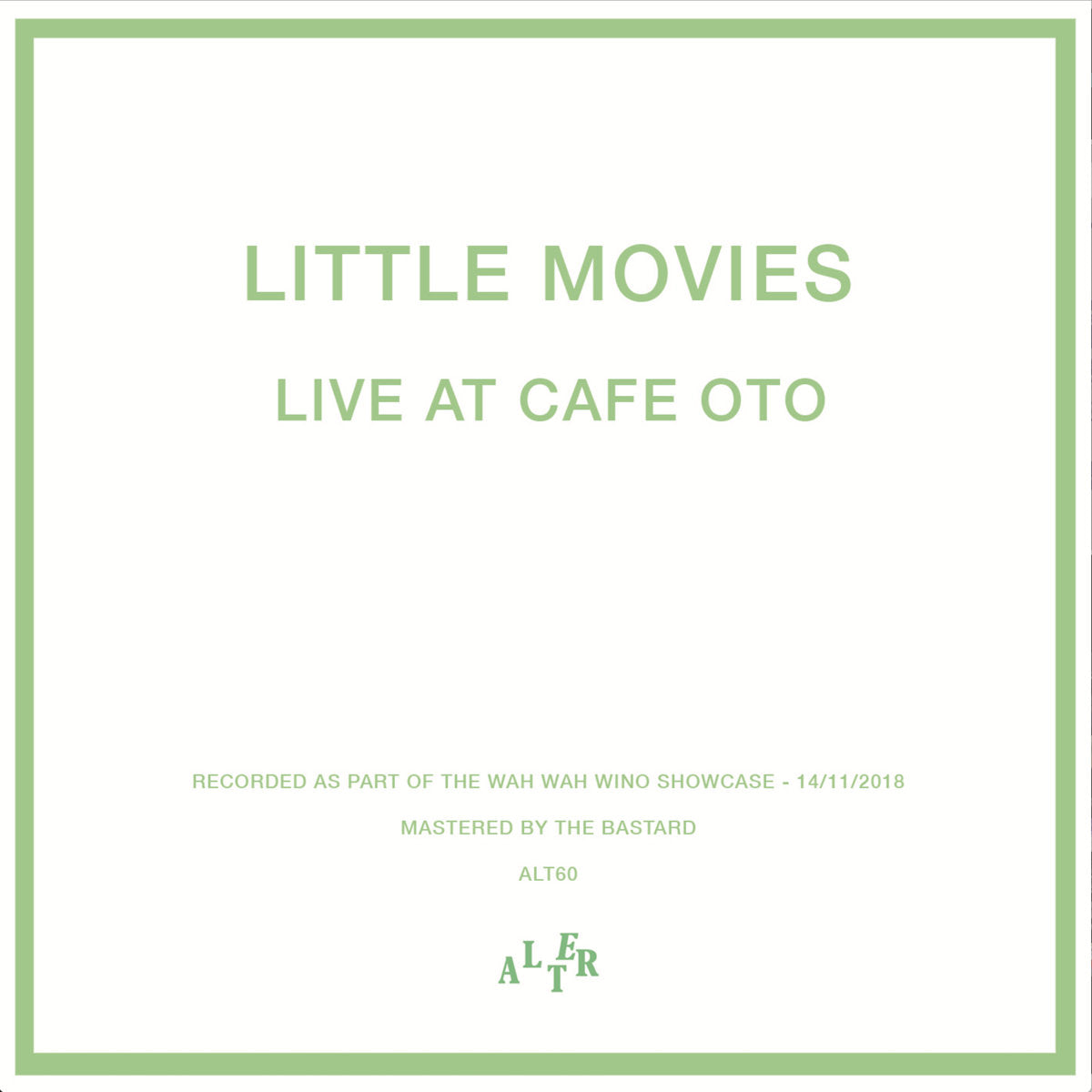 Little Movies - Live At Cafe Oto CD