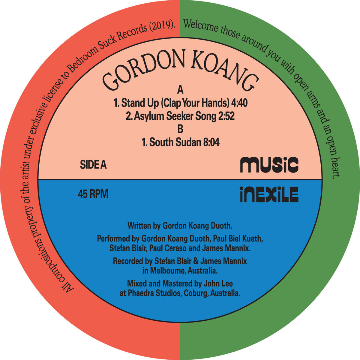 Gordon Koang - Stand Up (Clap Your Hands) 12"