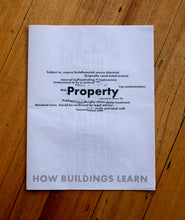 Load image into Gallery viewer, Seth Cooke - KINDLING #2 - How Buildings Learn Newsprint Zine &amp; Audio download code
