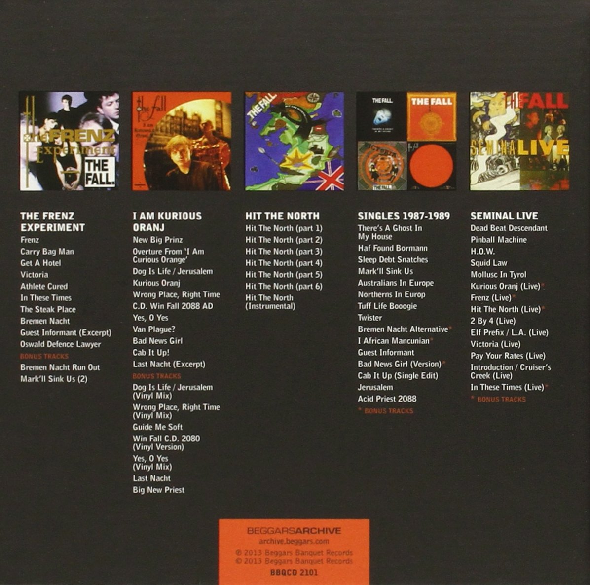 The Fall - 5 Albums CD Box Set
