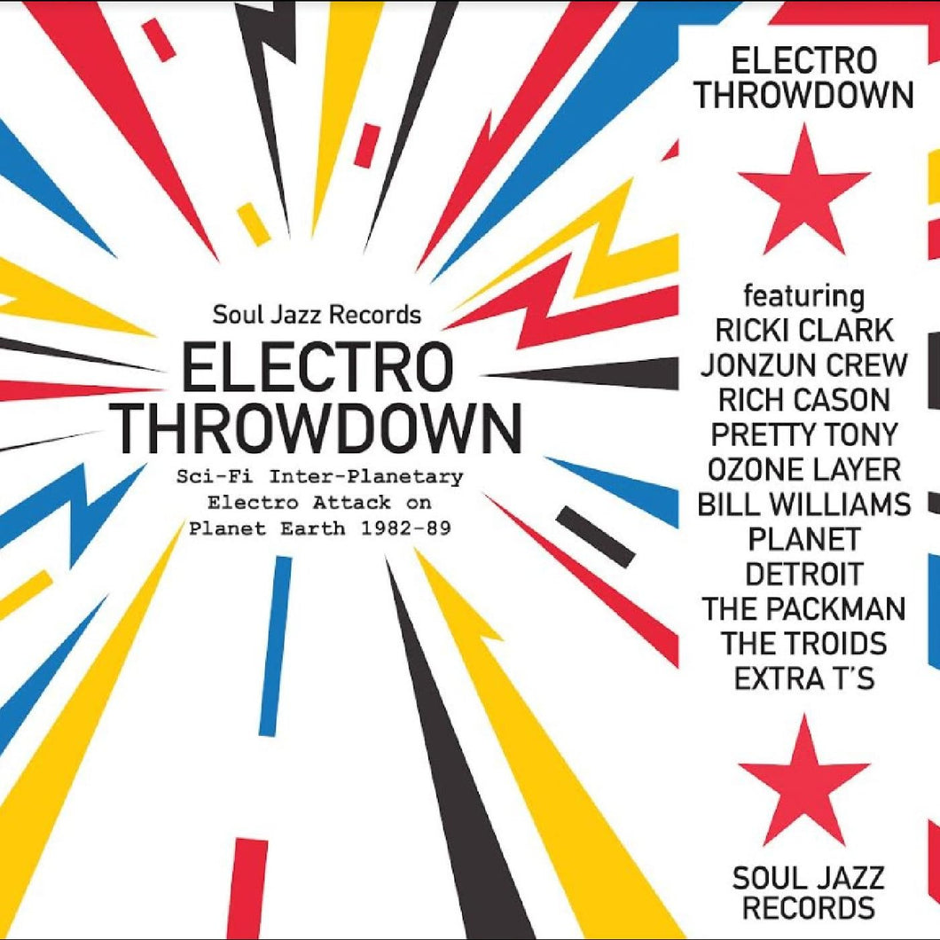 Various - ELECTRO THROWDOWN: Sci-Fi Inter-Planetary Electro Attack on Planet Earth 1982-89 2LP