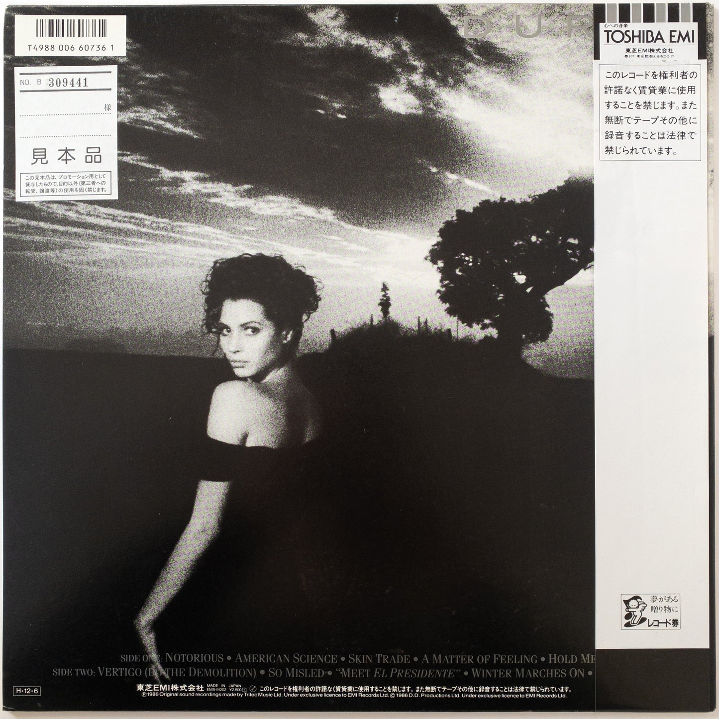 Duran Duran – Notorious LP [PROMO]
