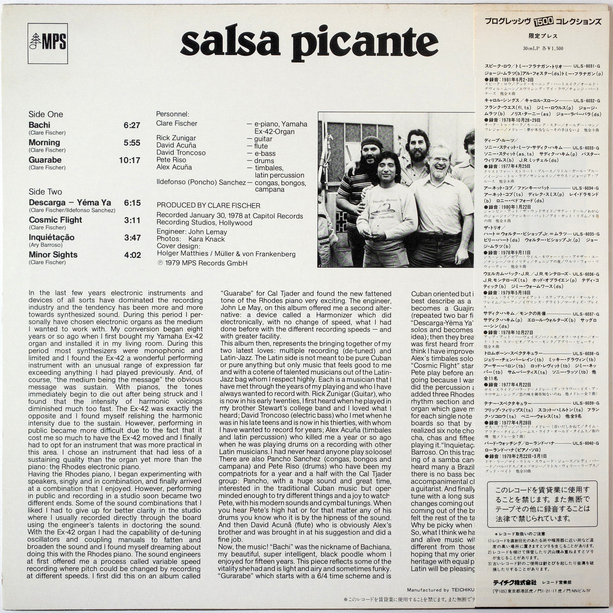 Clare Fischer – Salsa Picante LP