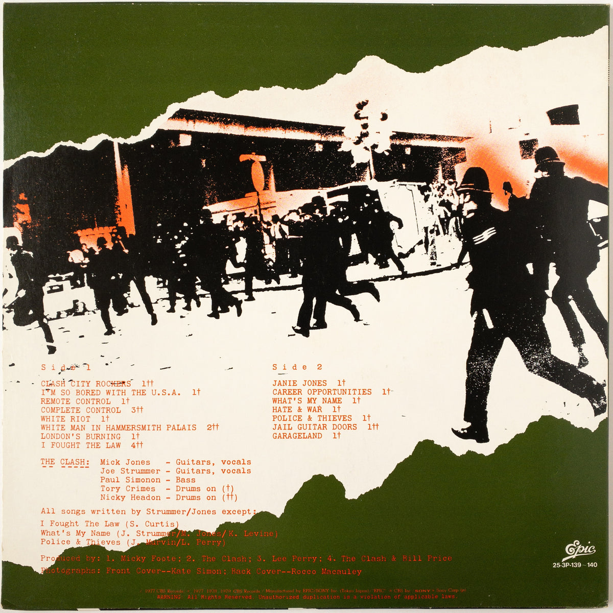 The Clash – Pearl Harbour '79 LP