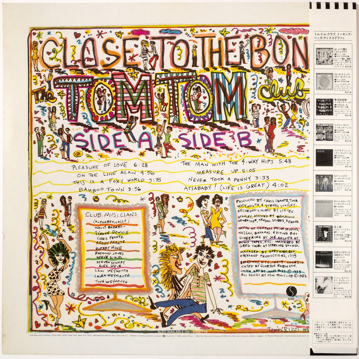 Tom Tom Club – Close To The Bone LP