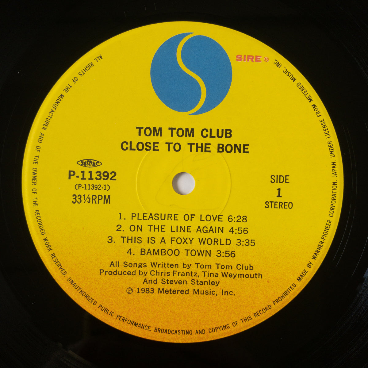 Tom Tom Club – Close To The Bone LP