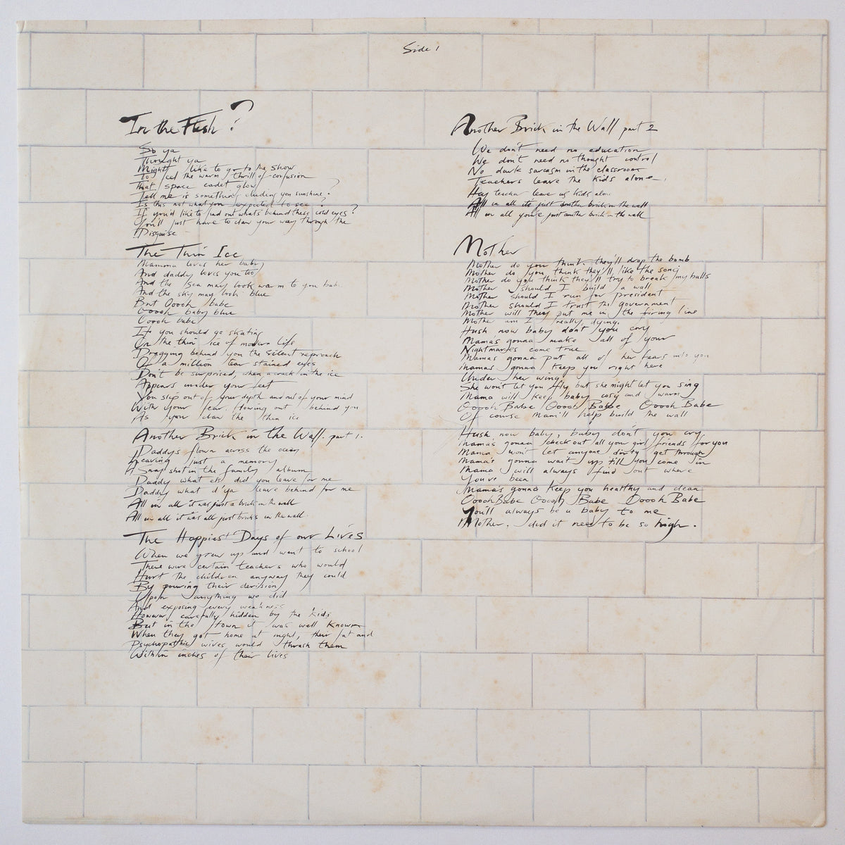 Pink Floyd – The Wall 2LP