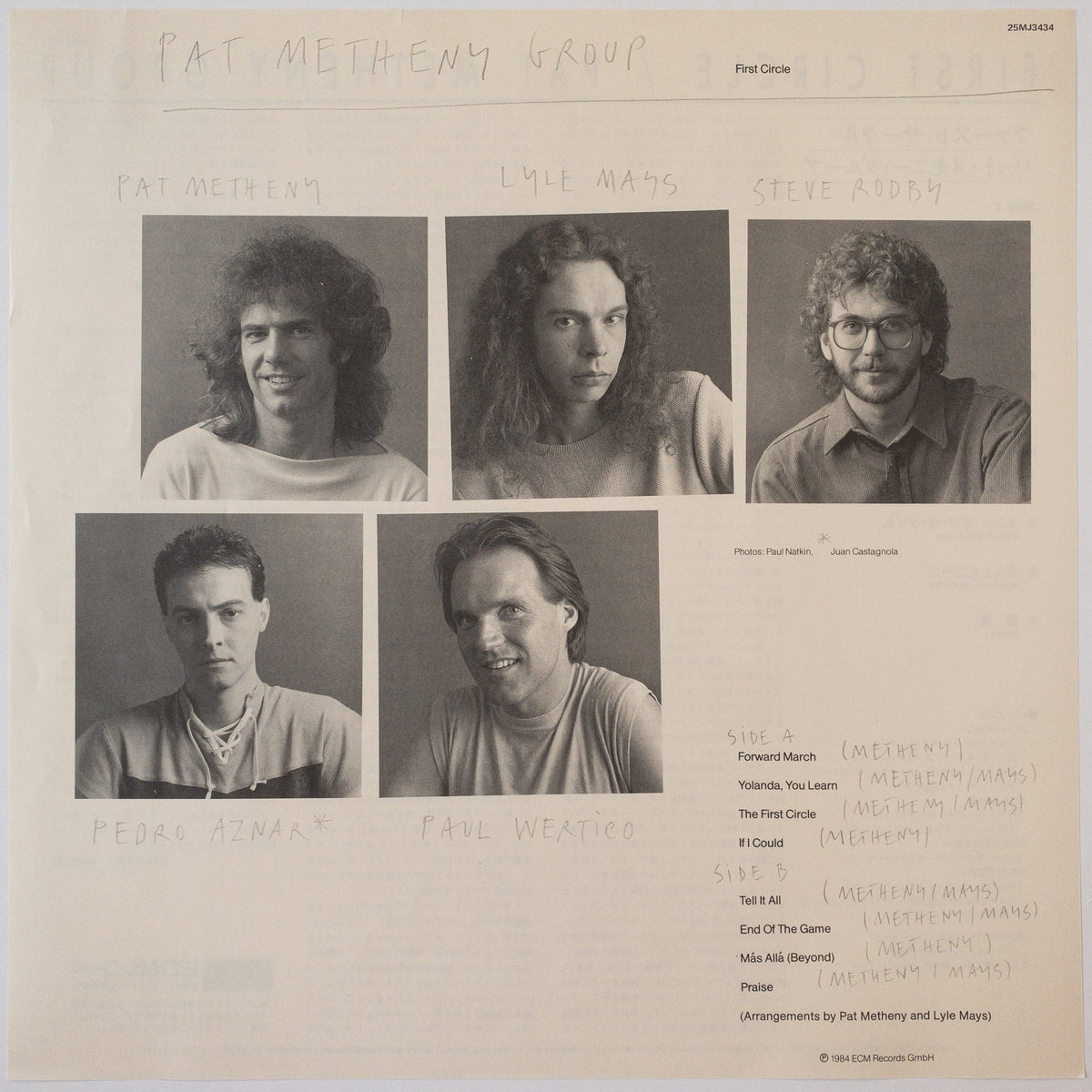 Pat Metheny Group – First Circle LP