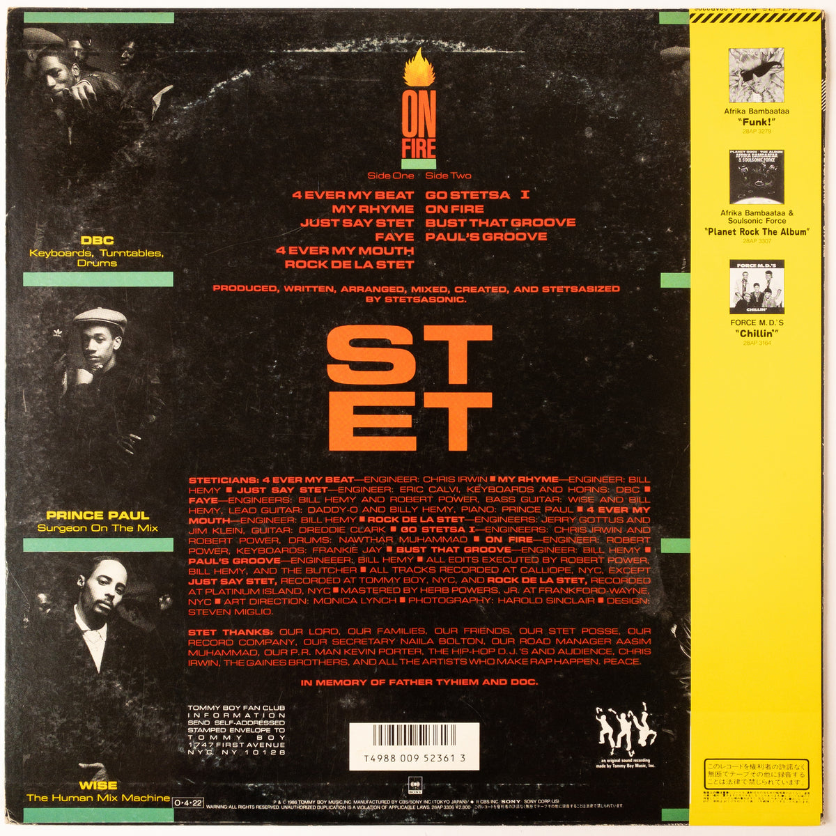 Stetsasonic – On Fire LP