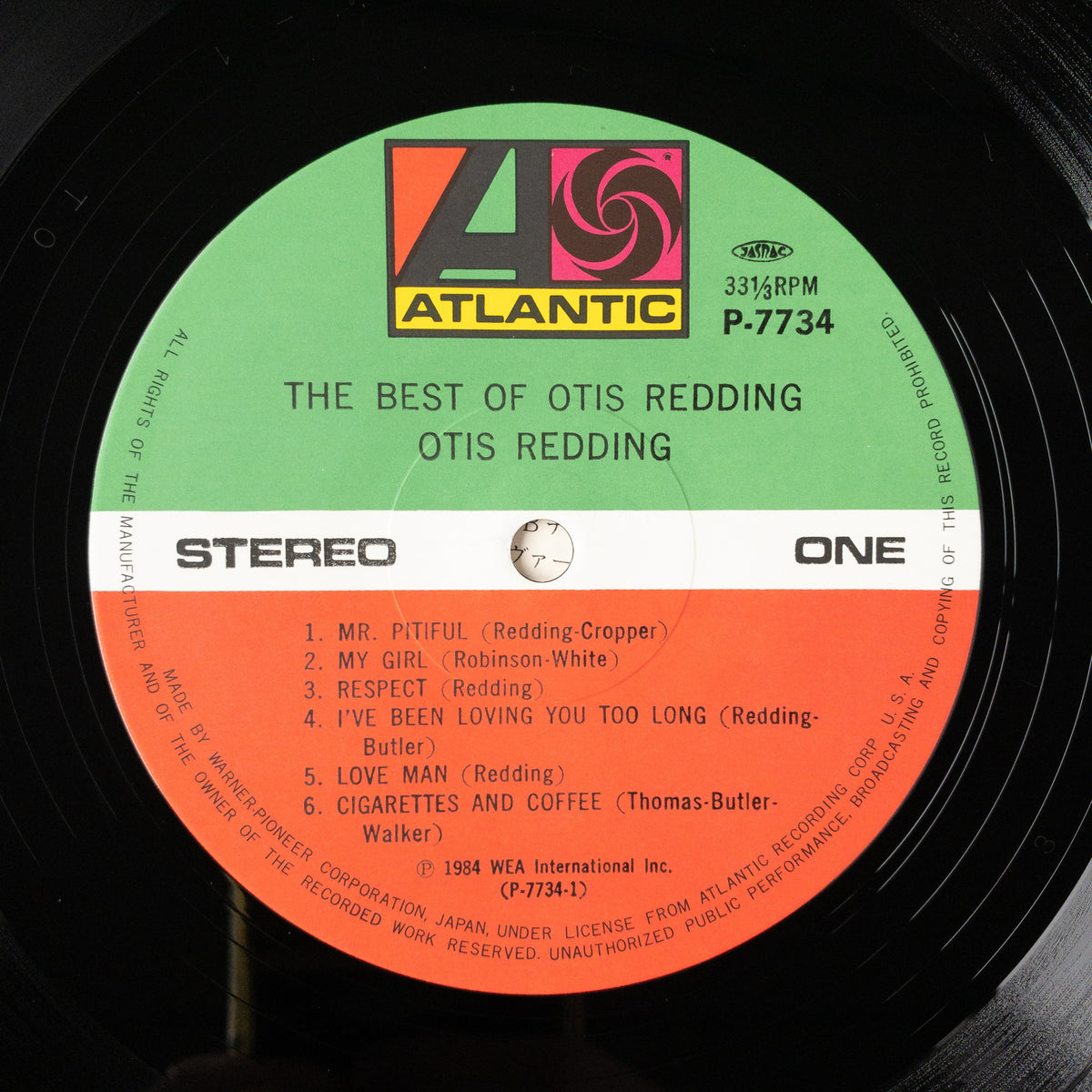 Otis Redding – The Best Of Otis Redding LP