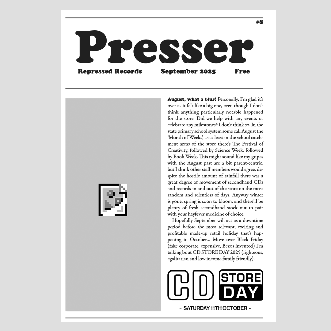 Presser Zine/Newsletter #8 - September 2025 (Print Edition)