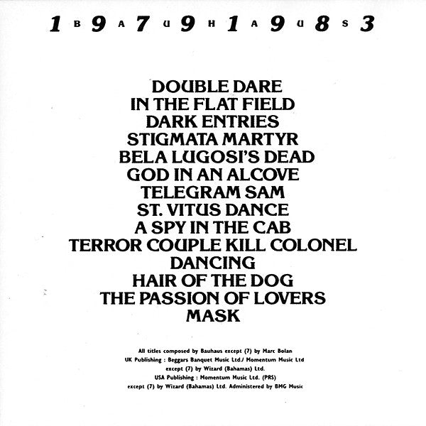 Bauhaus - 1979-1983 Volume One CD