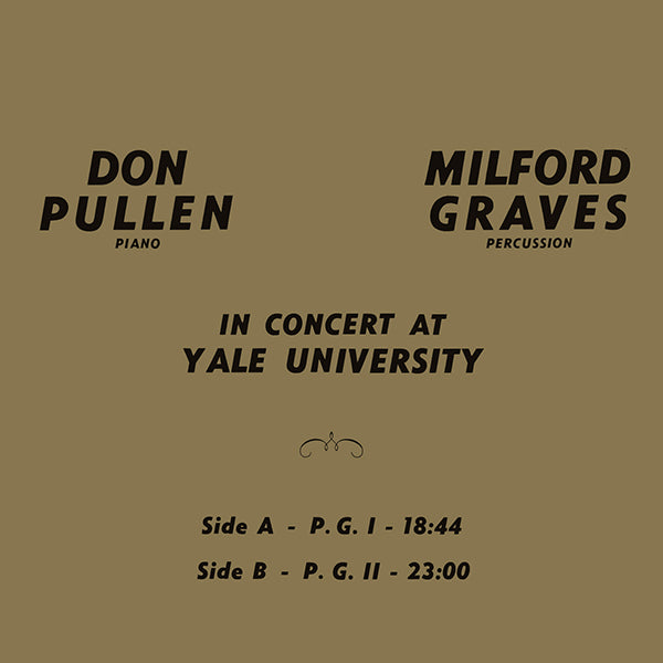 Milford Graves & Don Pullen - In Concert At Yale LP