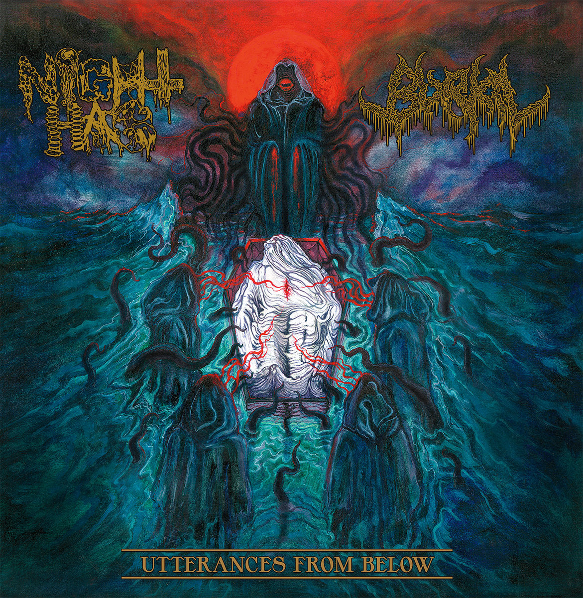 Night Hag / Burial - Utterances From Below LP