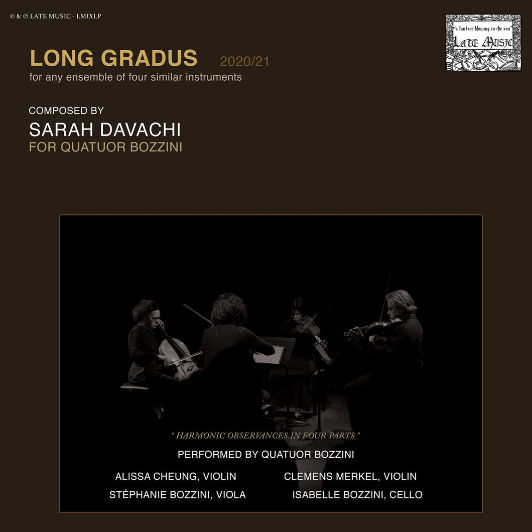 Sarah Davachi - Long Gradus 2LP