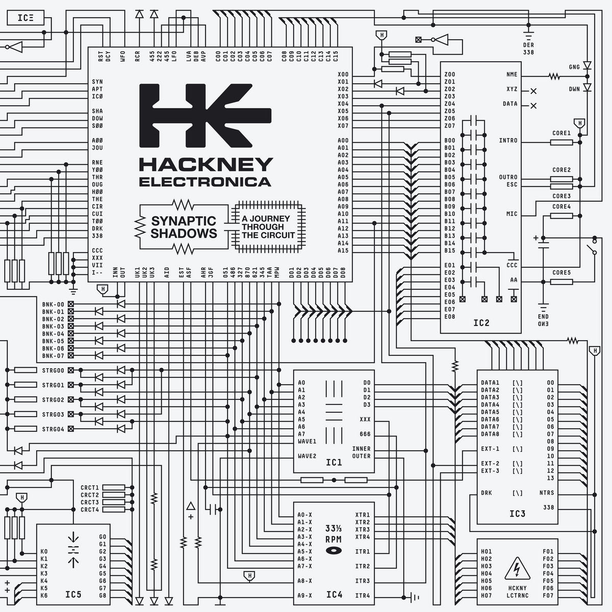 Hackney Electronica - Synaptic Shadows 12"
