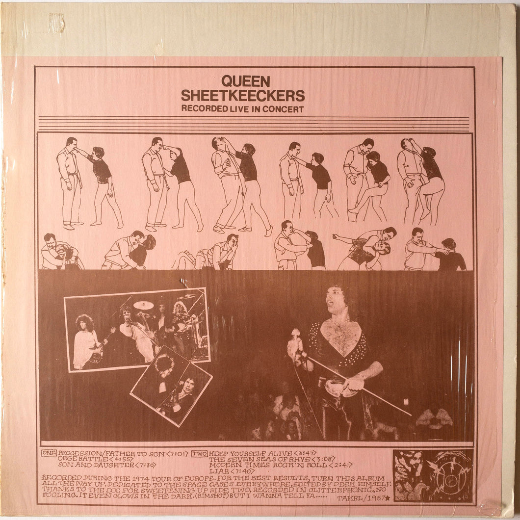 Queen – Sheetkeeckers - Recorded Live In Concert LP