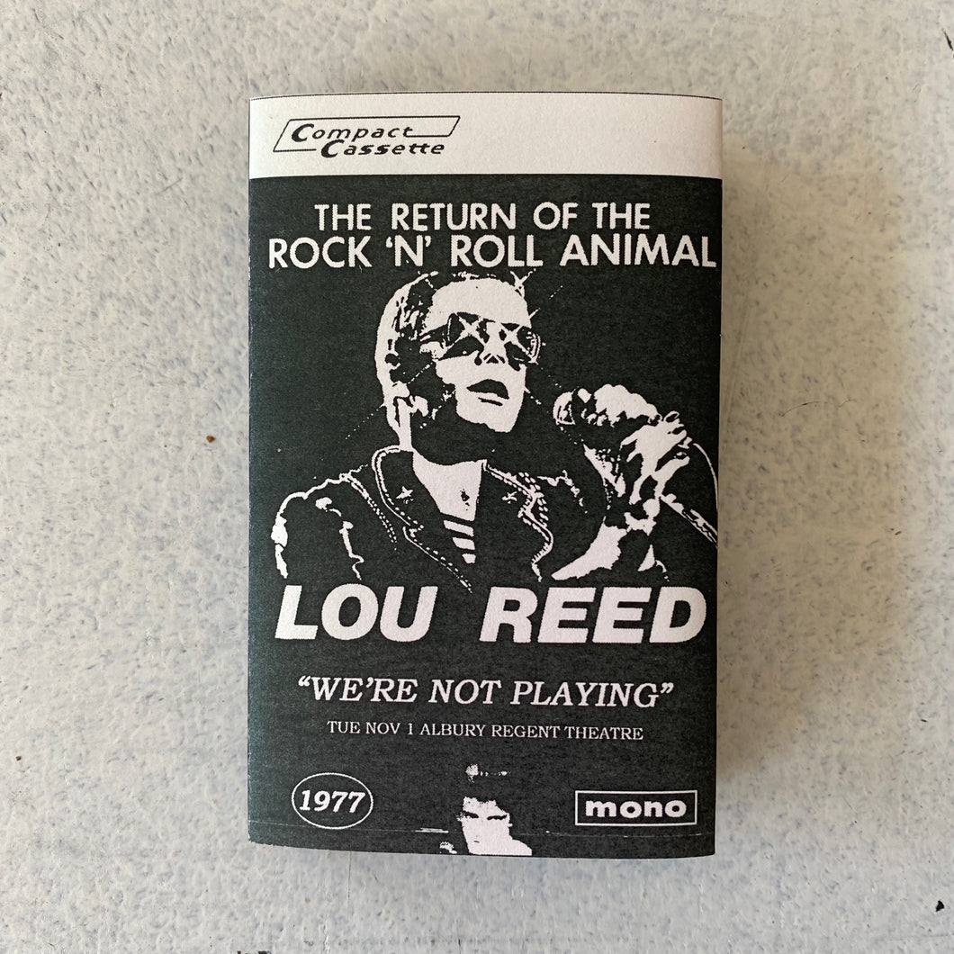 Lou Reed - We're Not Playing (Albury Regent Theatre November 1, 1977) CS