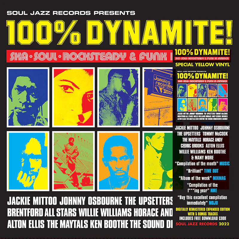 Various - Soul Jazz Records presents 100% Dynamite 2LP (Yellow Vinyl)